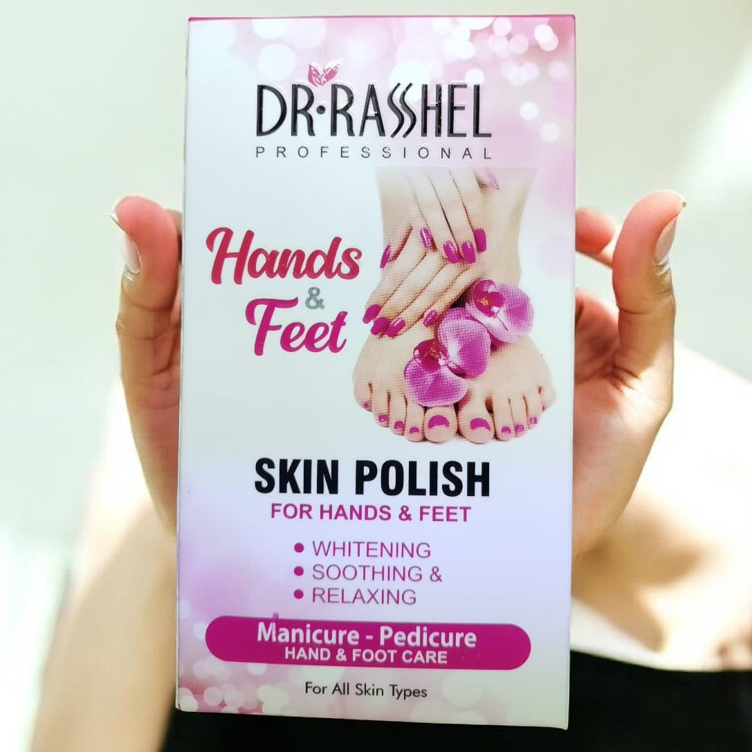 Dr Rashel Hand & Foot Skin Polish | 210g | Powder Formula | Includes Blonder Powder | Smooth & Refreshing Care