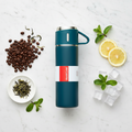 1 Cup Vaccume Insulated Water Bottle | New Creative Gift Box Set Vacuum Cup Set 500ml 304 Stainless Steel Thermos