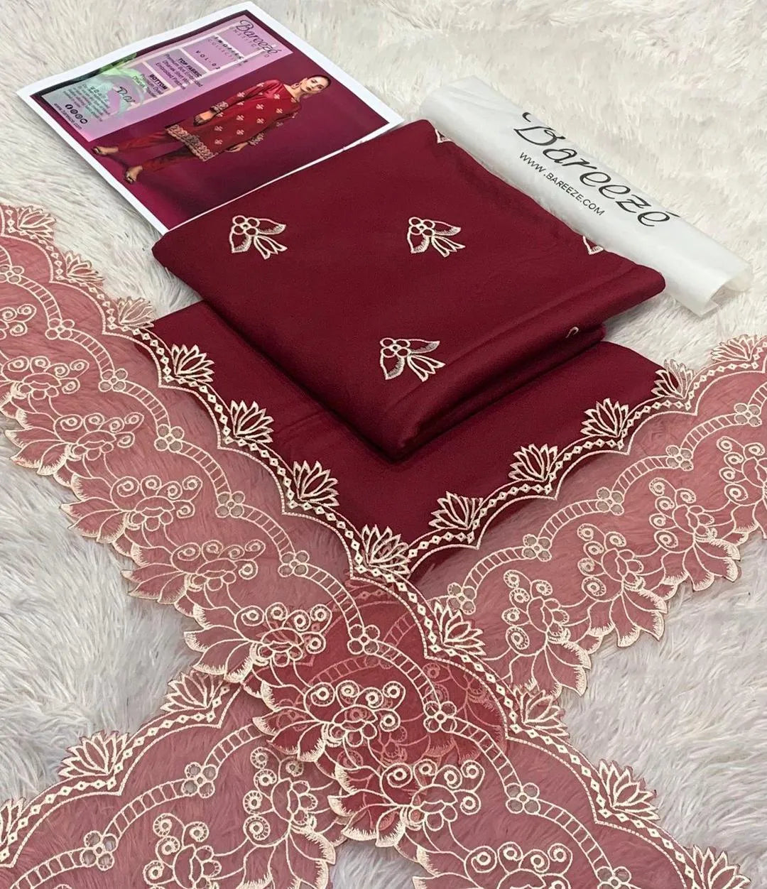 Embroidered Lawn 2-Piece Suit - Shirt & Trouser